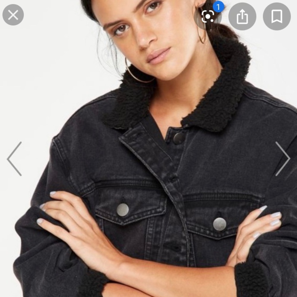 Cotton on Sherpa Denim Jacket